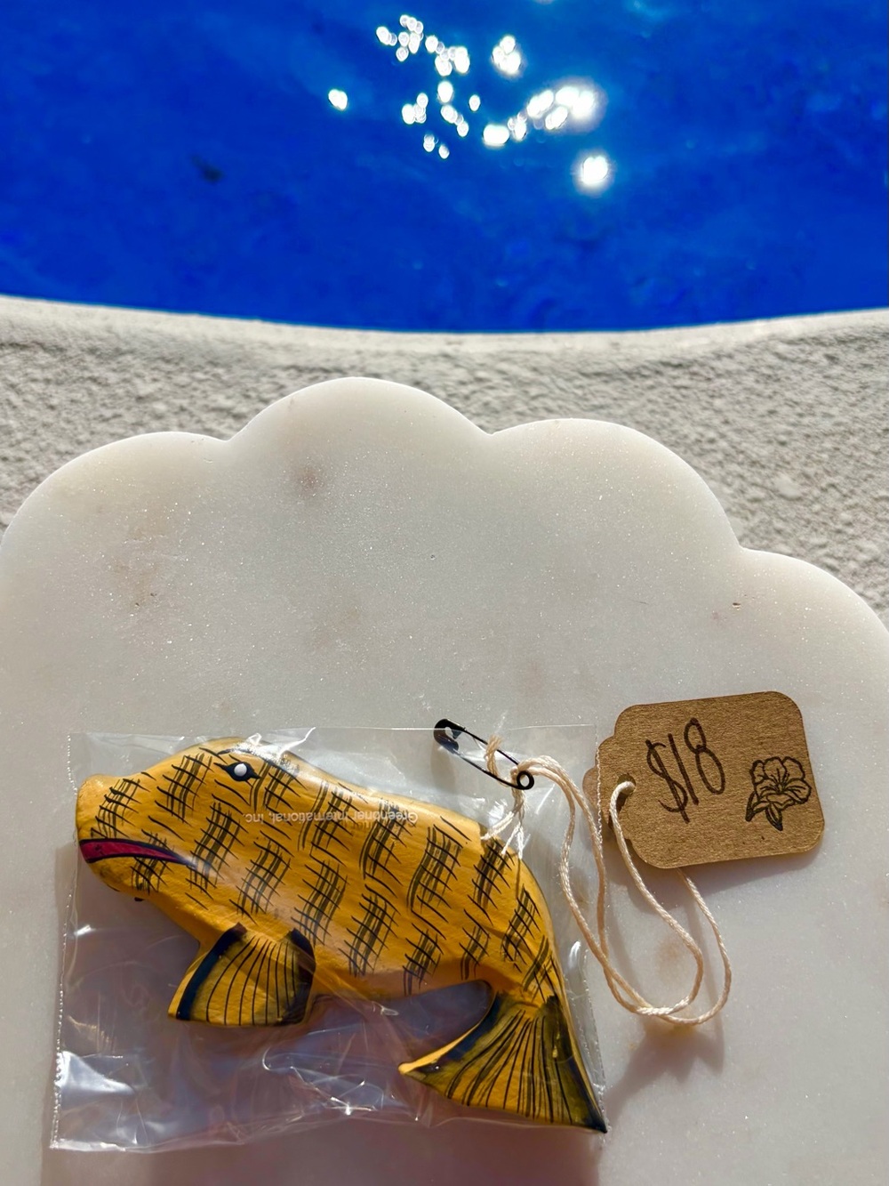 Yellow Manatee 🦭💛 Magnet - Wood Carved and Hand Painted in Indonesia 🧲